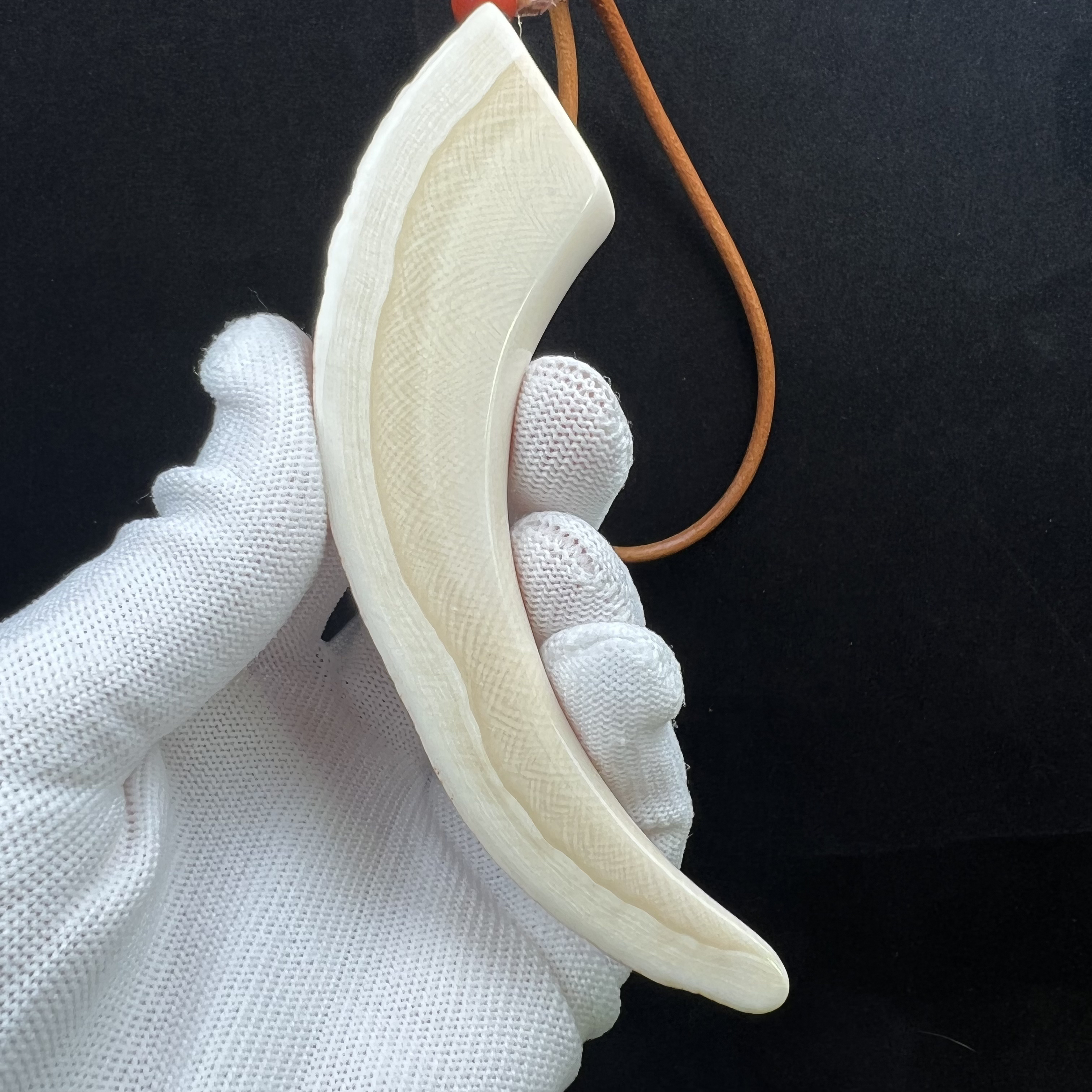 D2685天然猛犸牙 牙尖 20*120mm支持鉴定 假一罚四