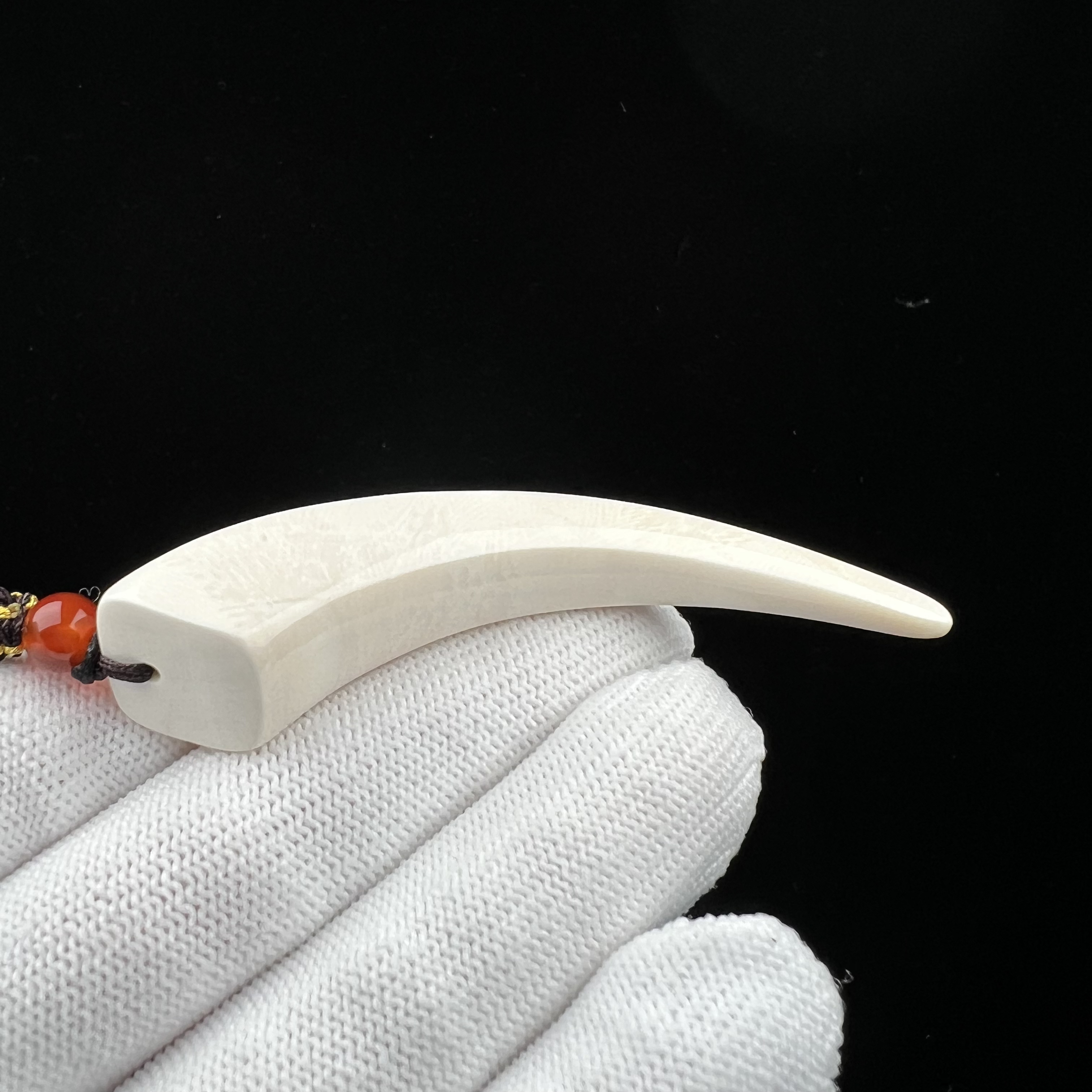 D2547天然猛犸牙 牙尖 13.4*70.4mm支持鉴定 假一罚四