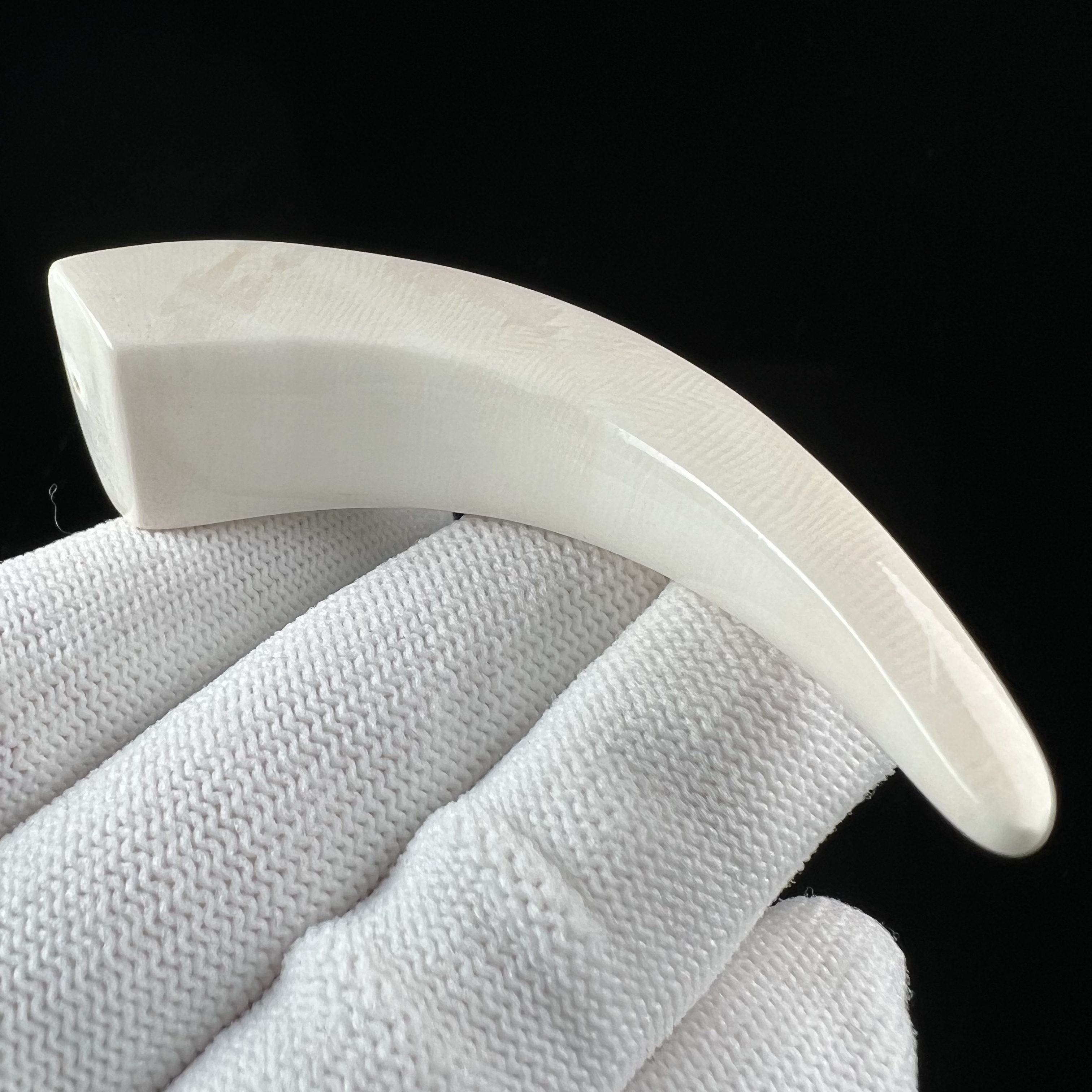 D2484天然猛犸牙 牙尖 20*73.6mm支持鉴定 假一罚四