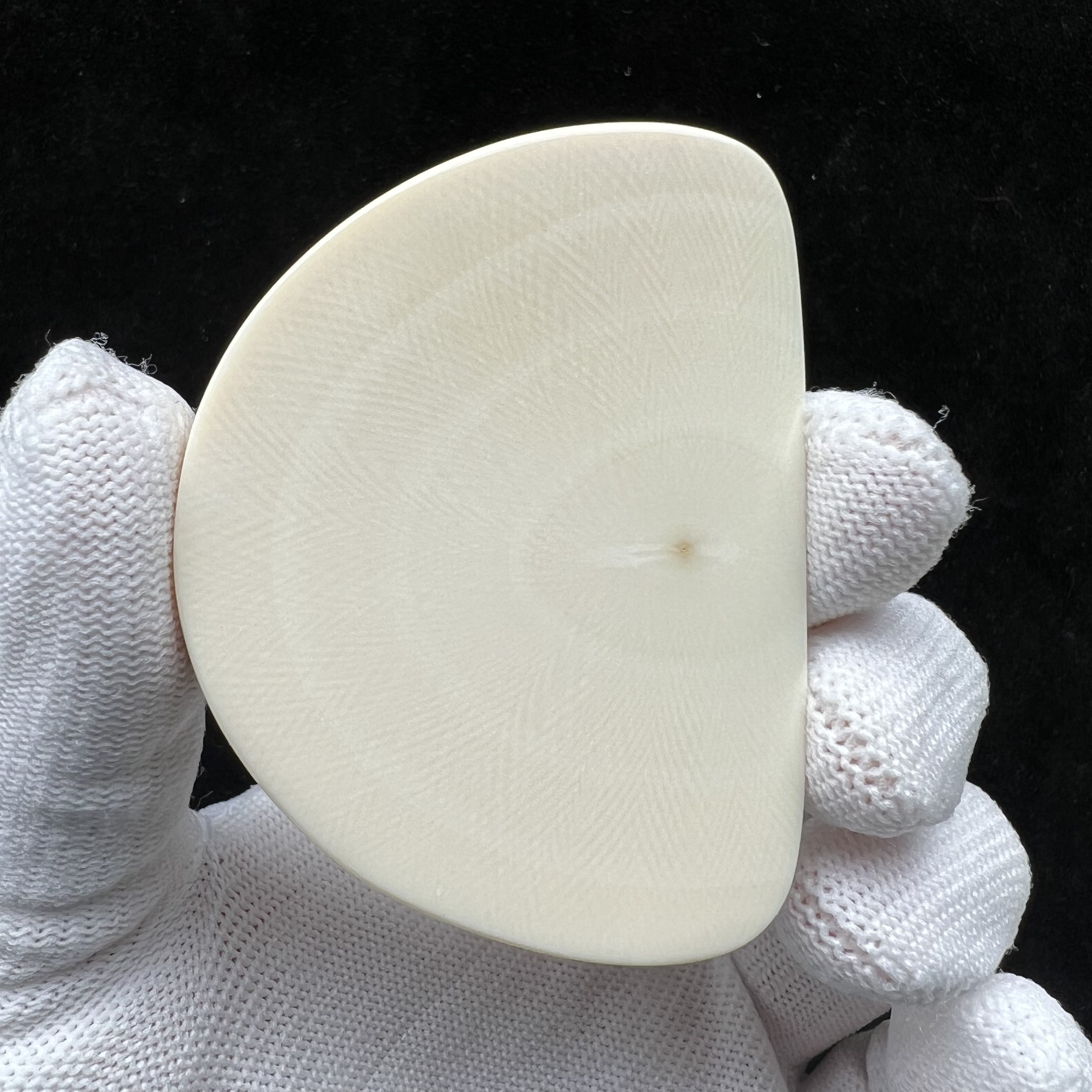 E2084天然猛犸牙 刮板 47.5*61*8mm支持鉴定 假一罚四