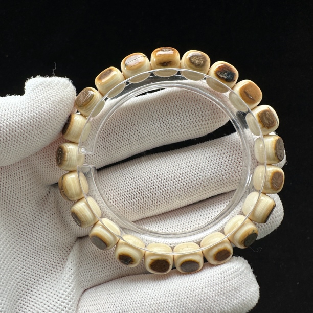 L1433天然猛犸牙手串 9*8.7mm支持鉴定 假一罚四