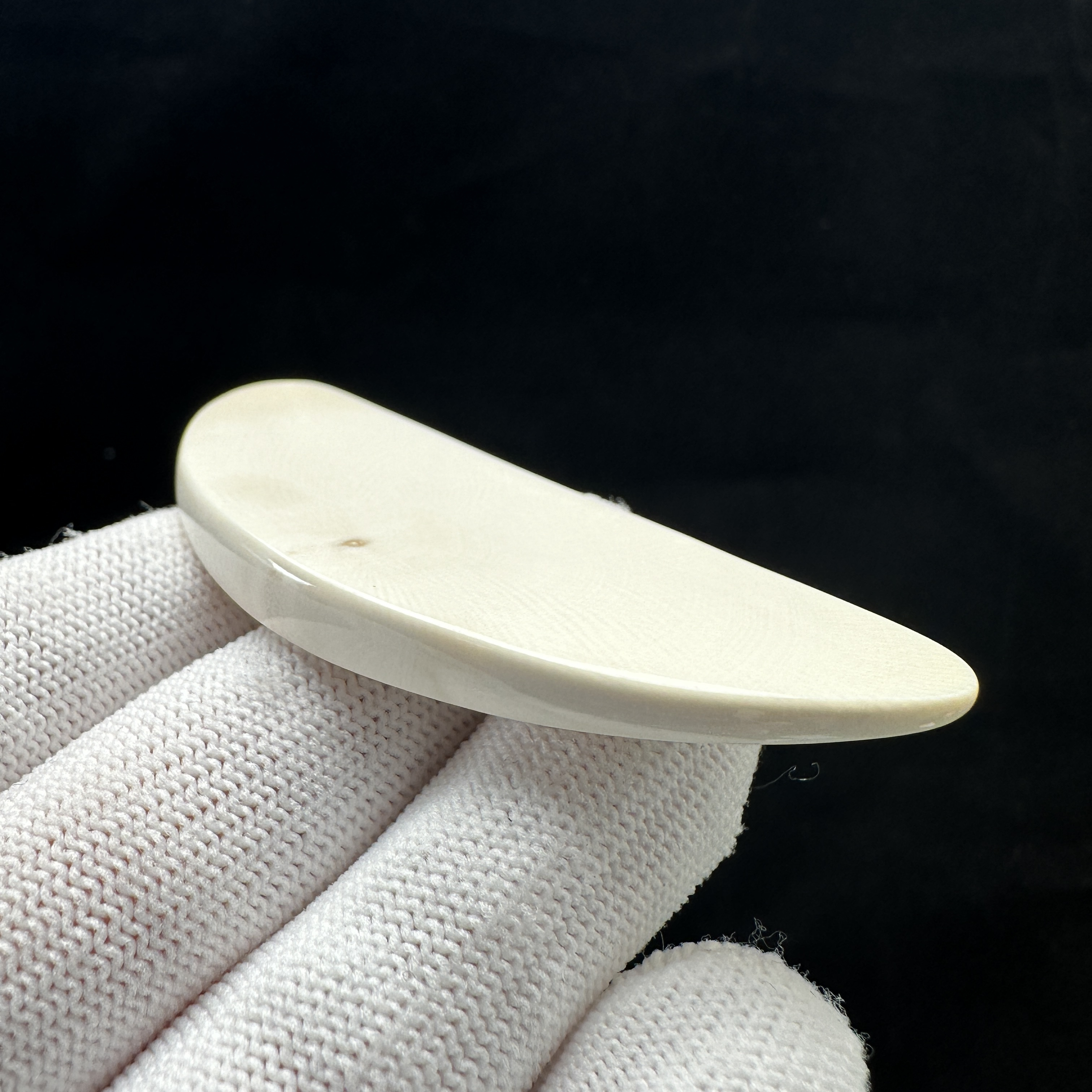 X3652天然猛犸牙 刮板 29*70.5*5.5mm支持鉴定 假一罚四