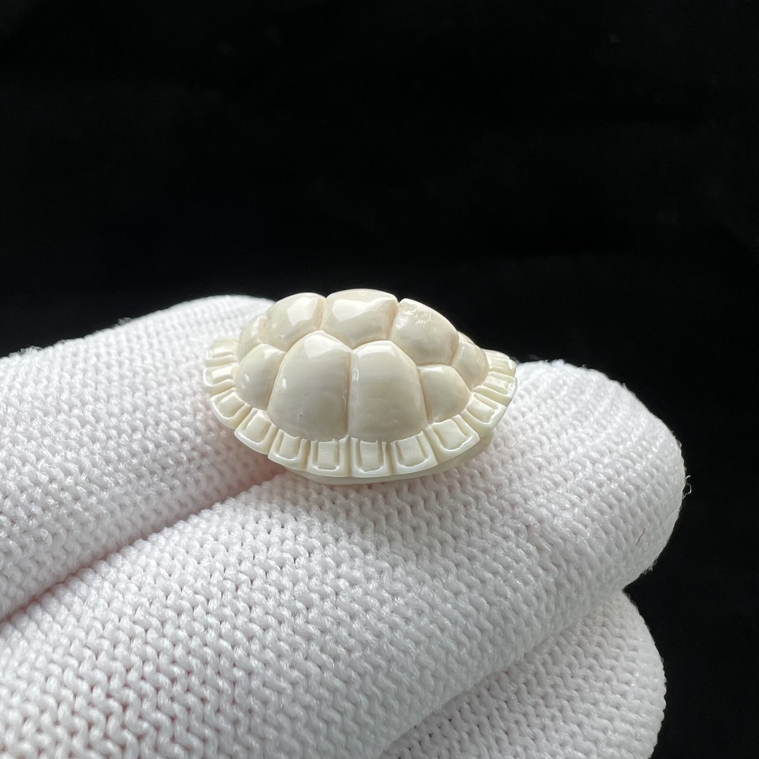 X4075天然猛犸牙 富甲背云 15.6*19.7*10.4mm支持鉴定 假一罚四