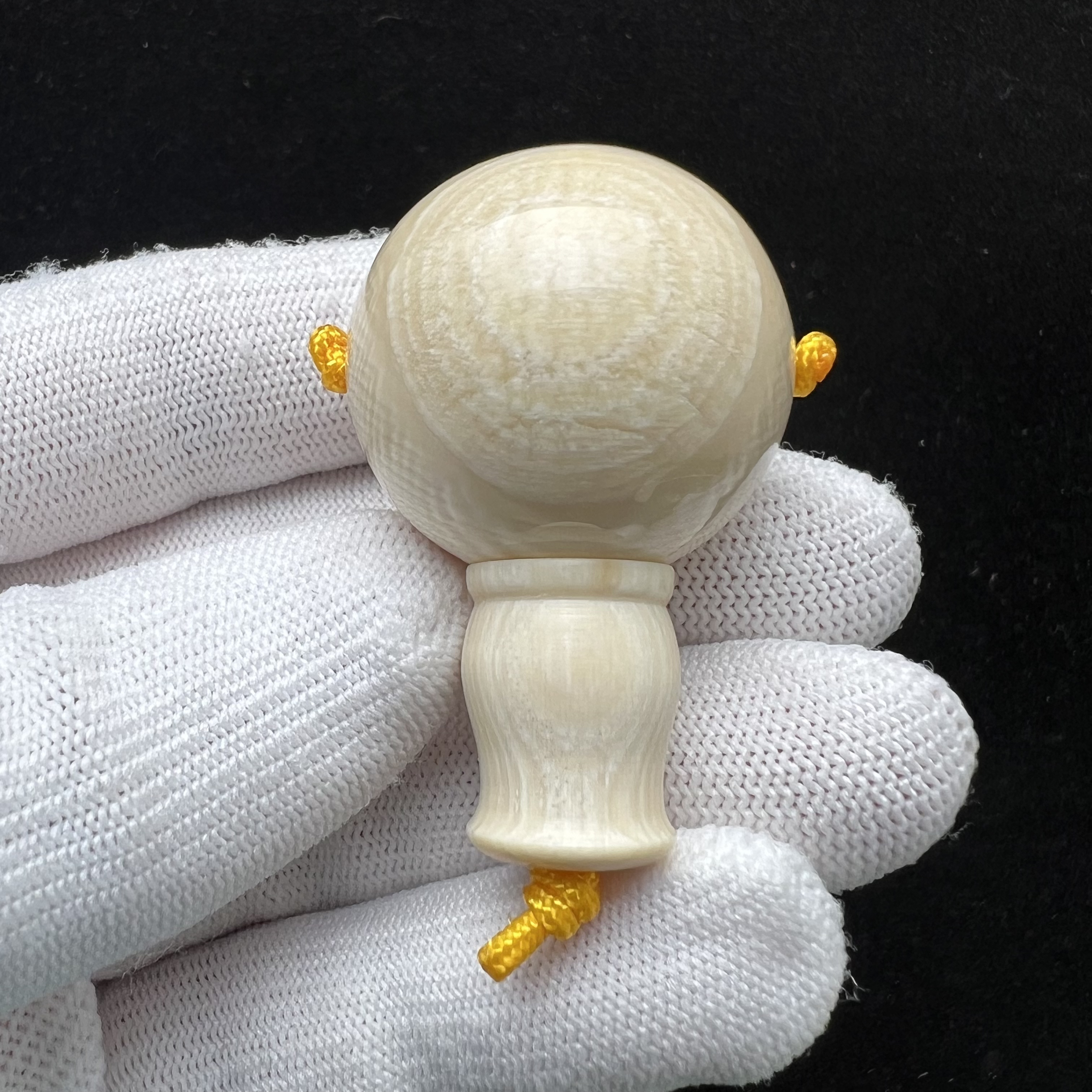 P1324天然猛犸牙 三通29*46mm 支持复检 假一罚四