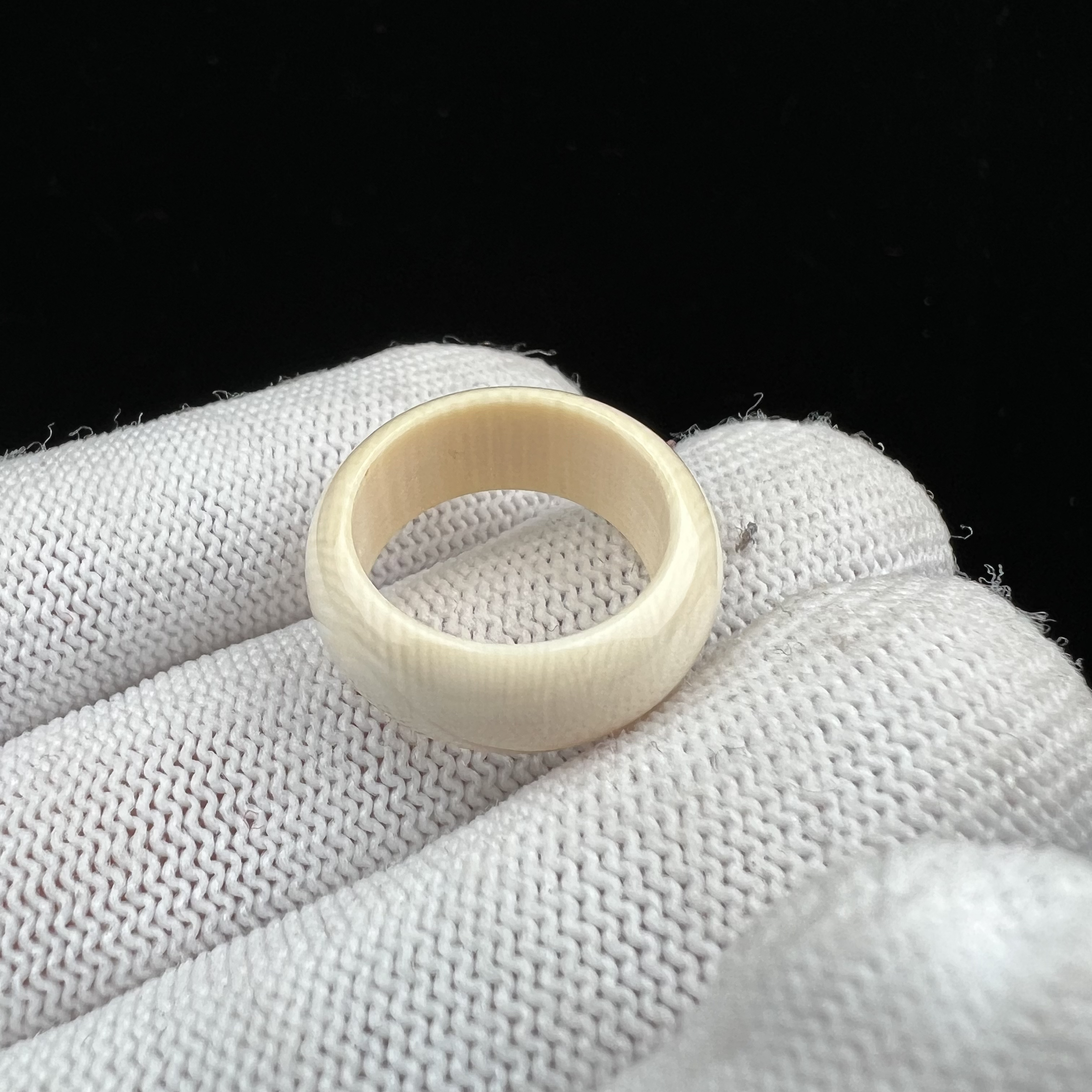 X5047天然猛犸牙 圈圈 16.1mm 支持复检 假一罚四