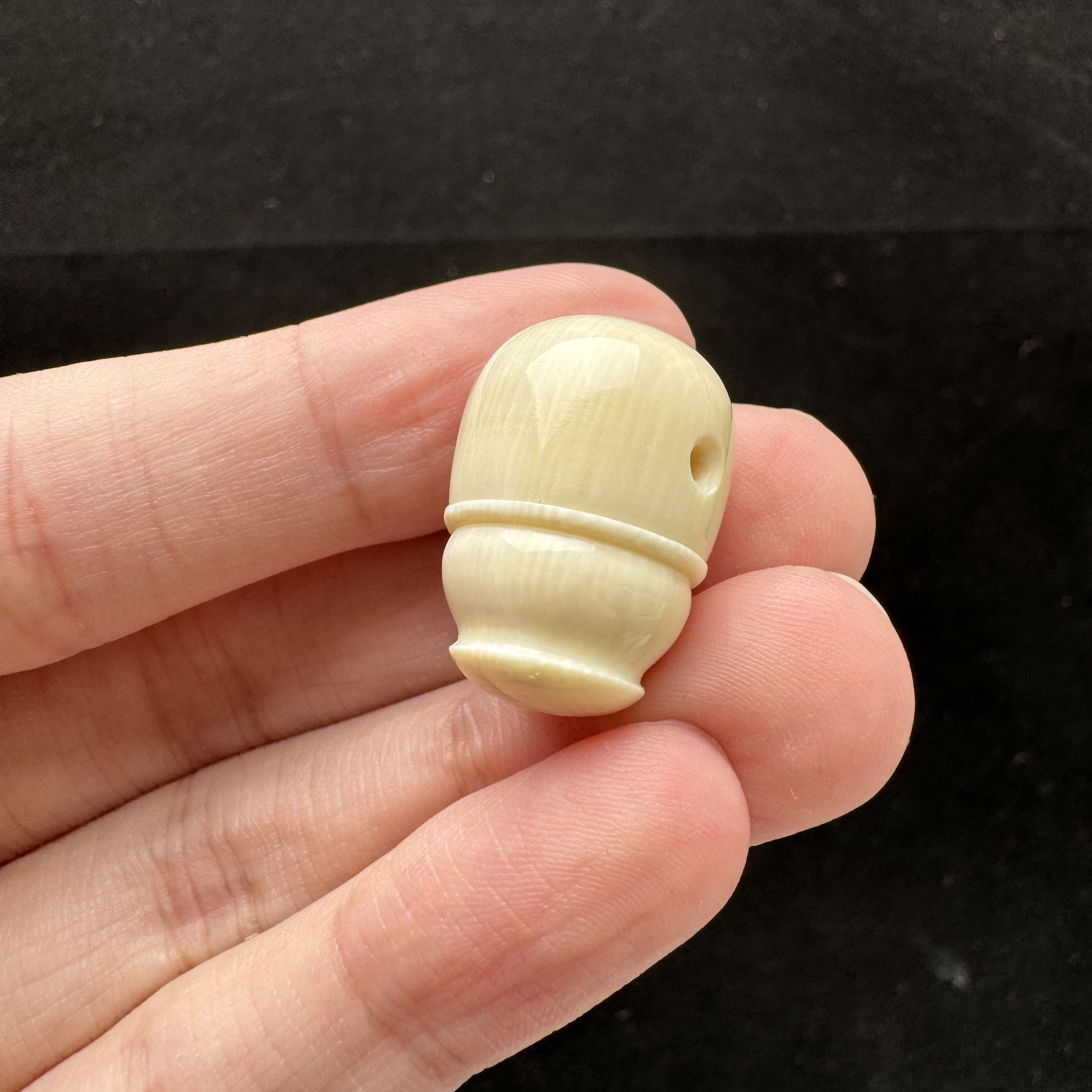 P9681天然猛犸牙三通15.6*22.2mm支持复检假一罚四