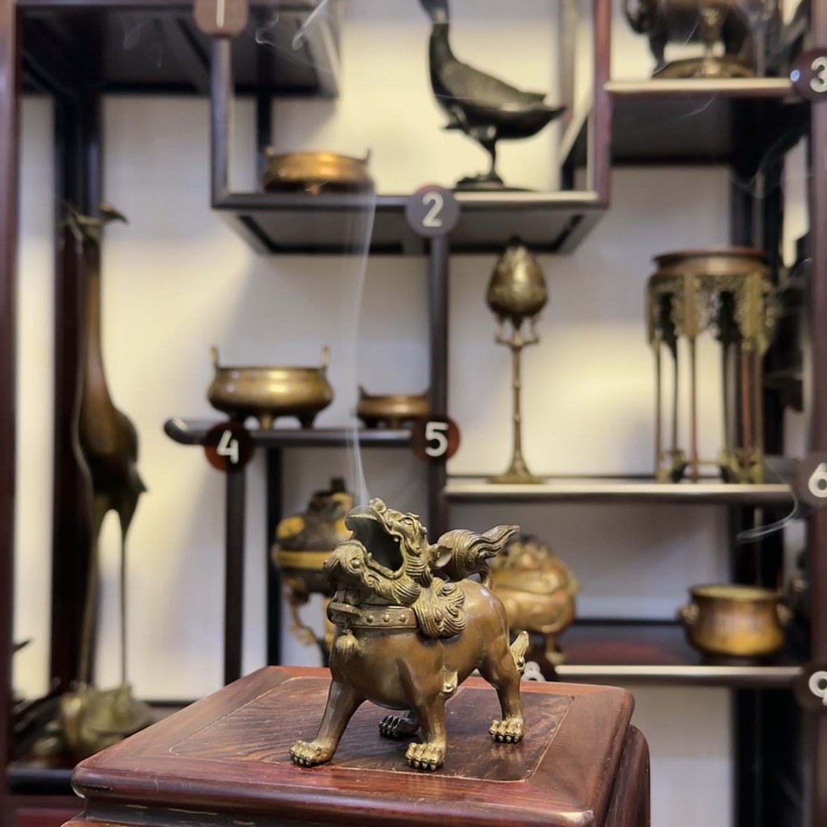 【闪购商品】铜炉狮子