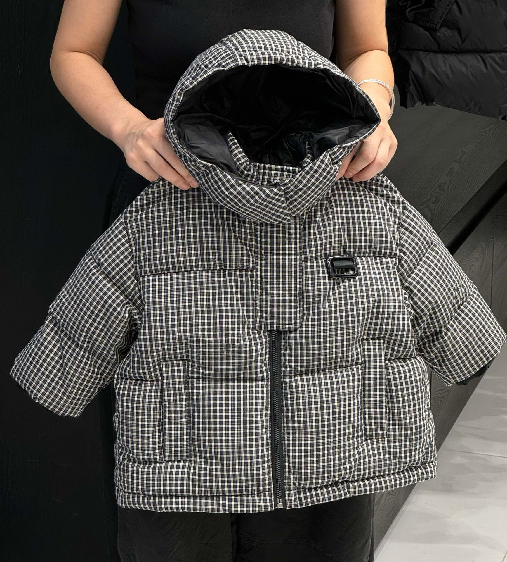 249设计师品牌童装，冬款棉衣连帽中长款保暖加厚