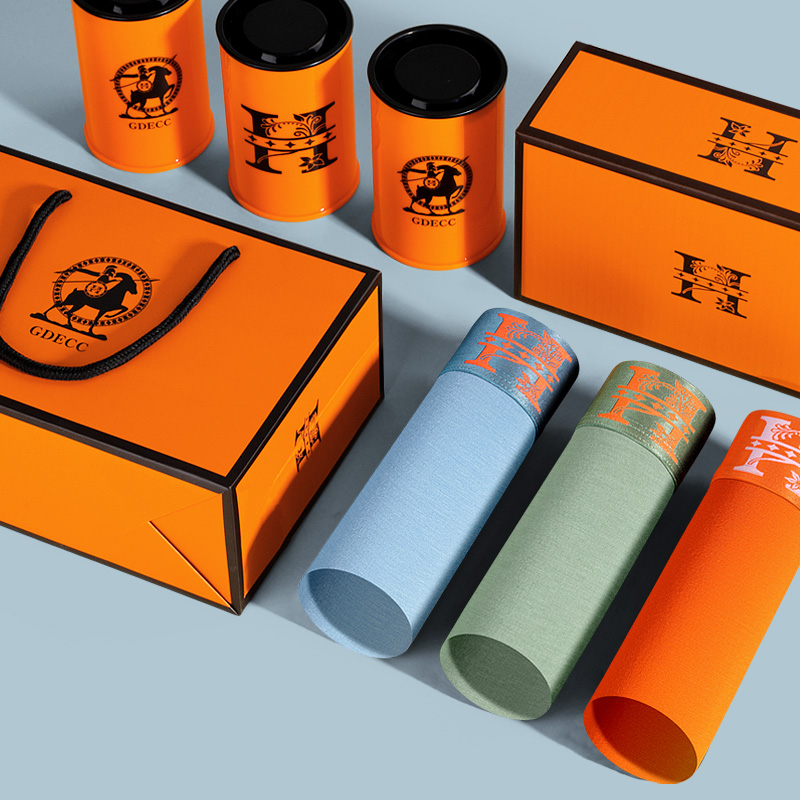 【3条装】男士内裤平角运动磁石莫代尔四角透气无痕中腰