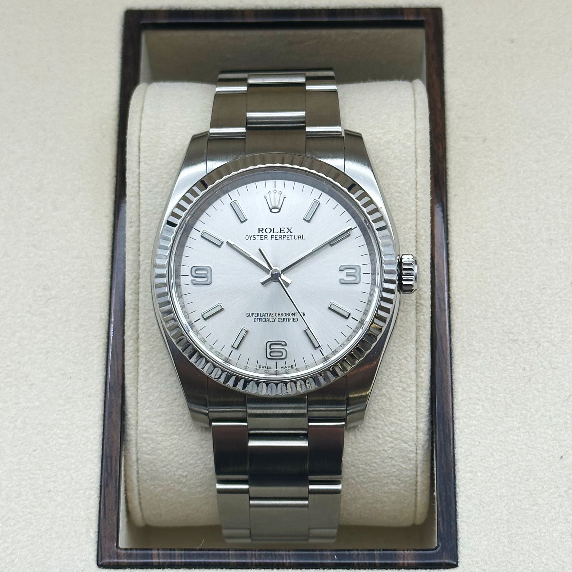 99新 Rolex/劳力士 精钢36表径116034自动机械男士经典腕表