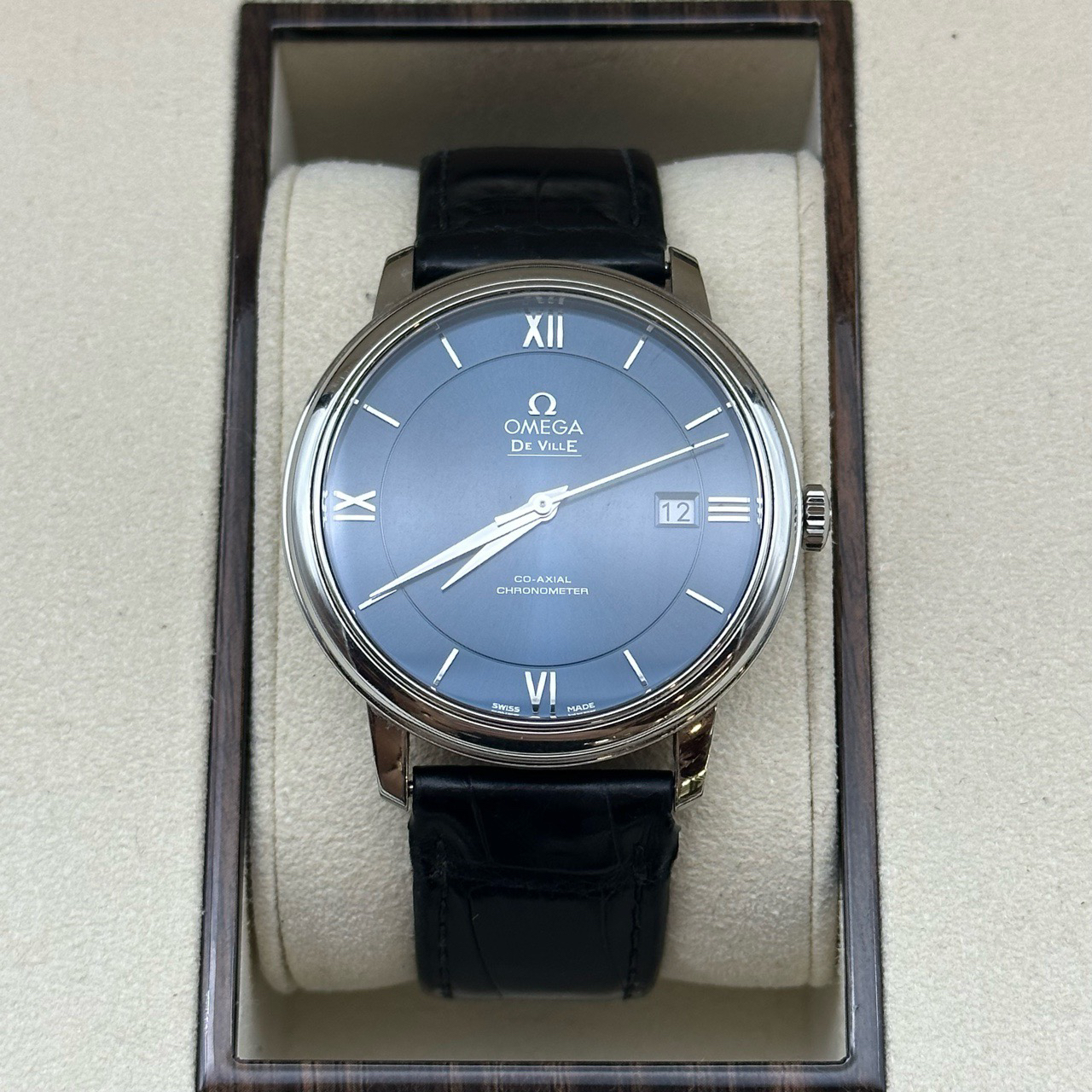 99新 Omega/欧米茄 碟飞系列蓝盘39.5mm精钢自动机械正装表