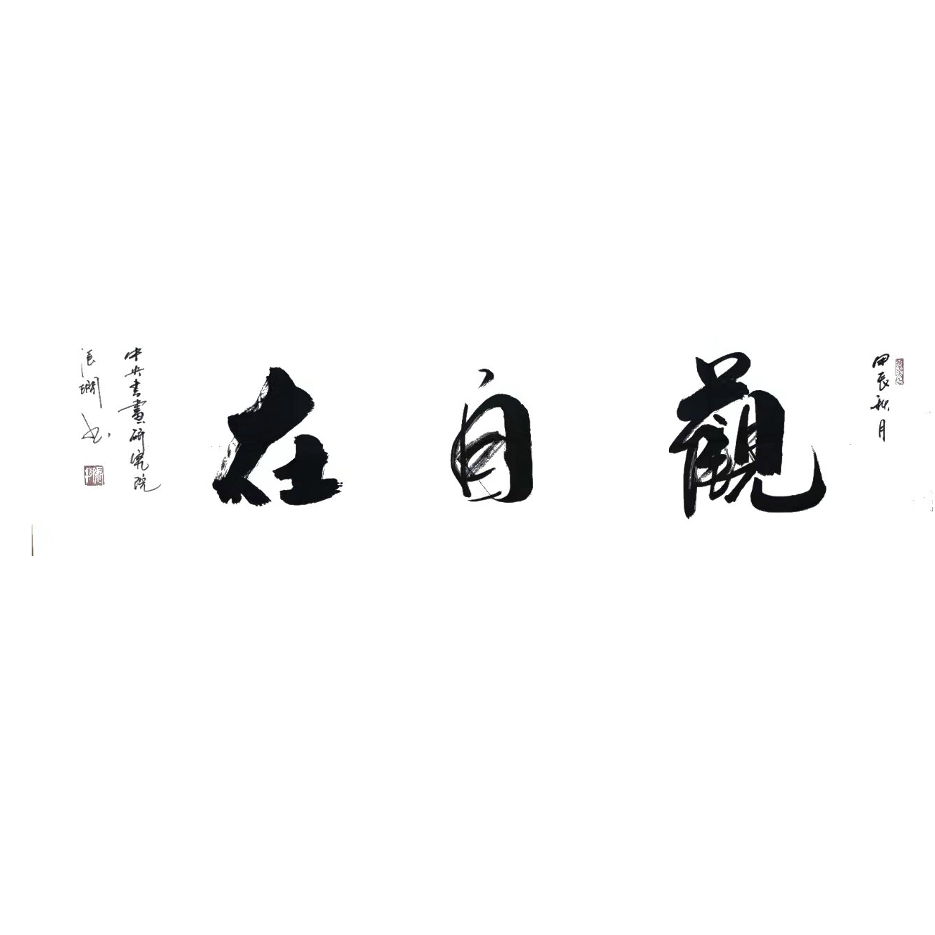 张涧院士书法 观自在