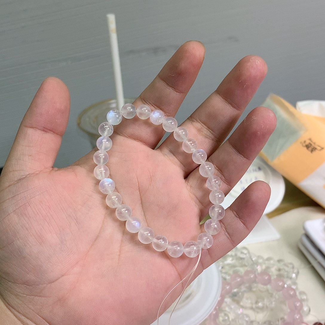 【闪购商品】水晶手串未镶嵌蓝月光7m