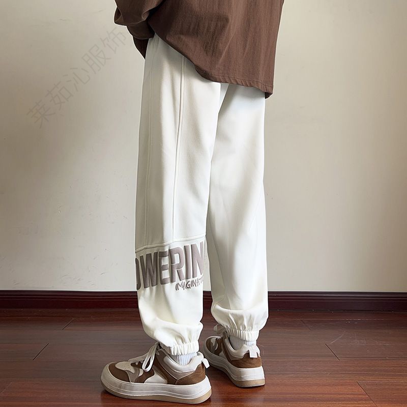 【小扬哥推荐】棣棣潮男重磅卫裤男士春秋季新款潮牌宽松休闲裤子加