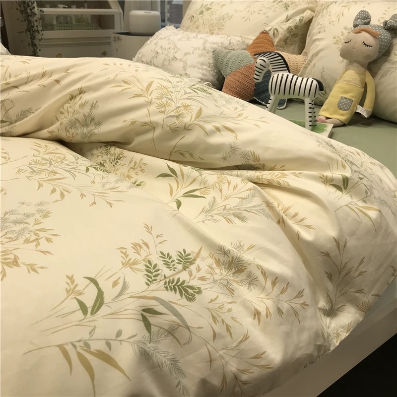 1.6米2米纯棉被罩单人仙草韩式轻奢