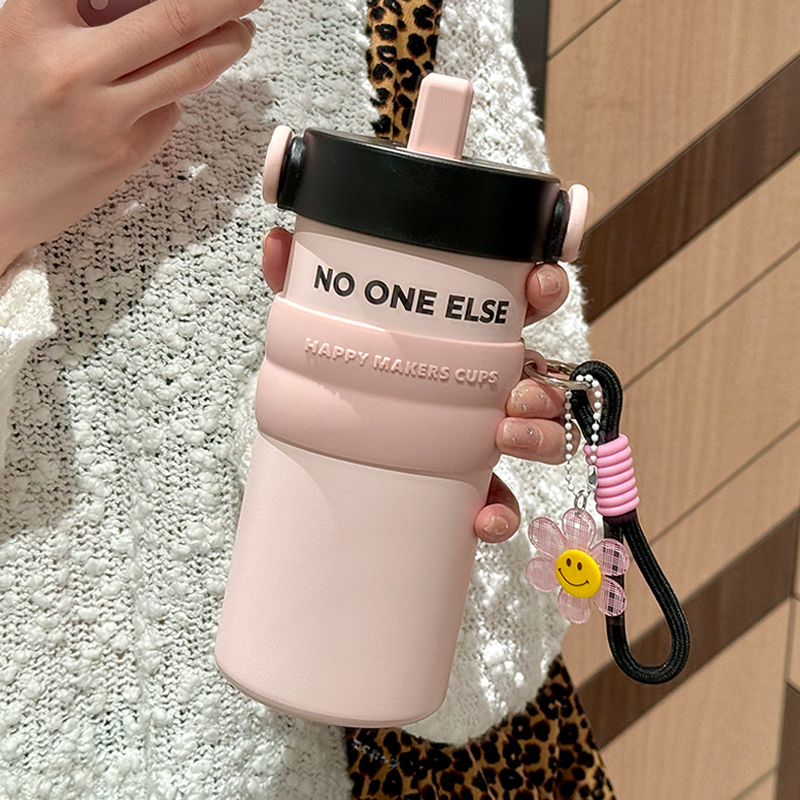 水杯保温杯女生高颜值316不锈钢咖啡随行杯便携学生户外吸管杯子