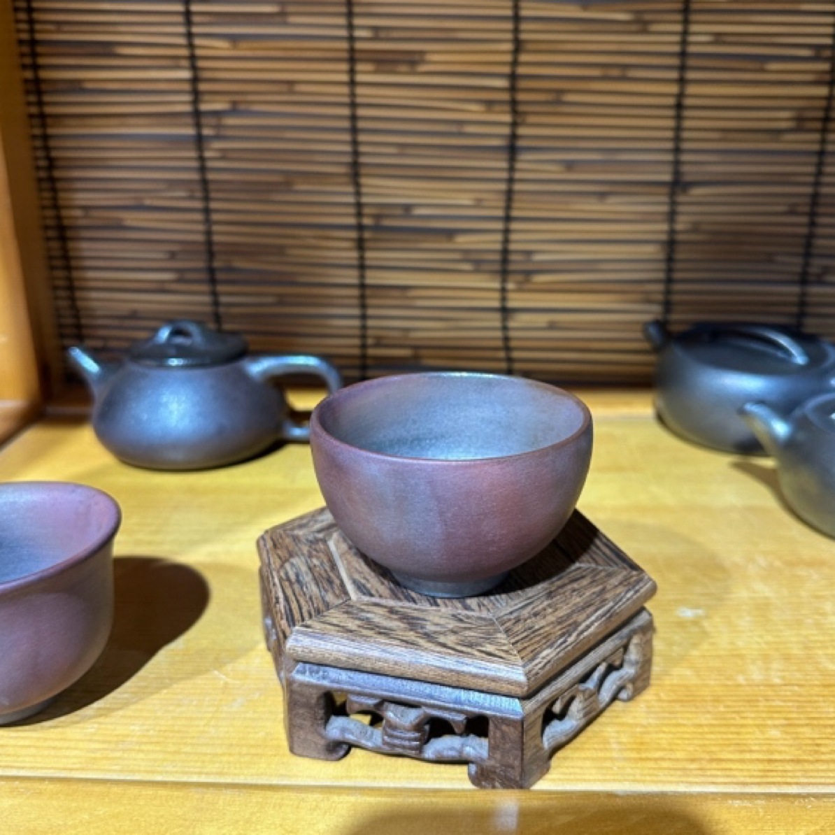 建水紫泥 柴烧 主人杯碳化