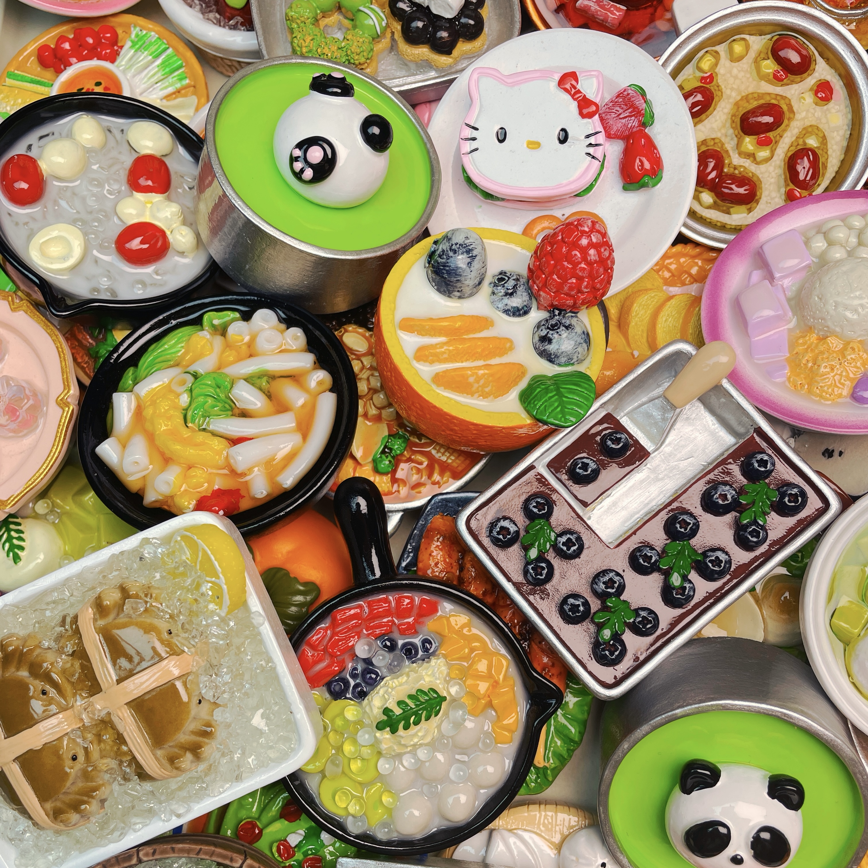 【牛牛直播拆】树脂食玩磁吸冰箱贴