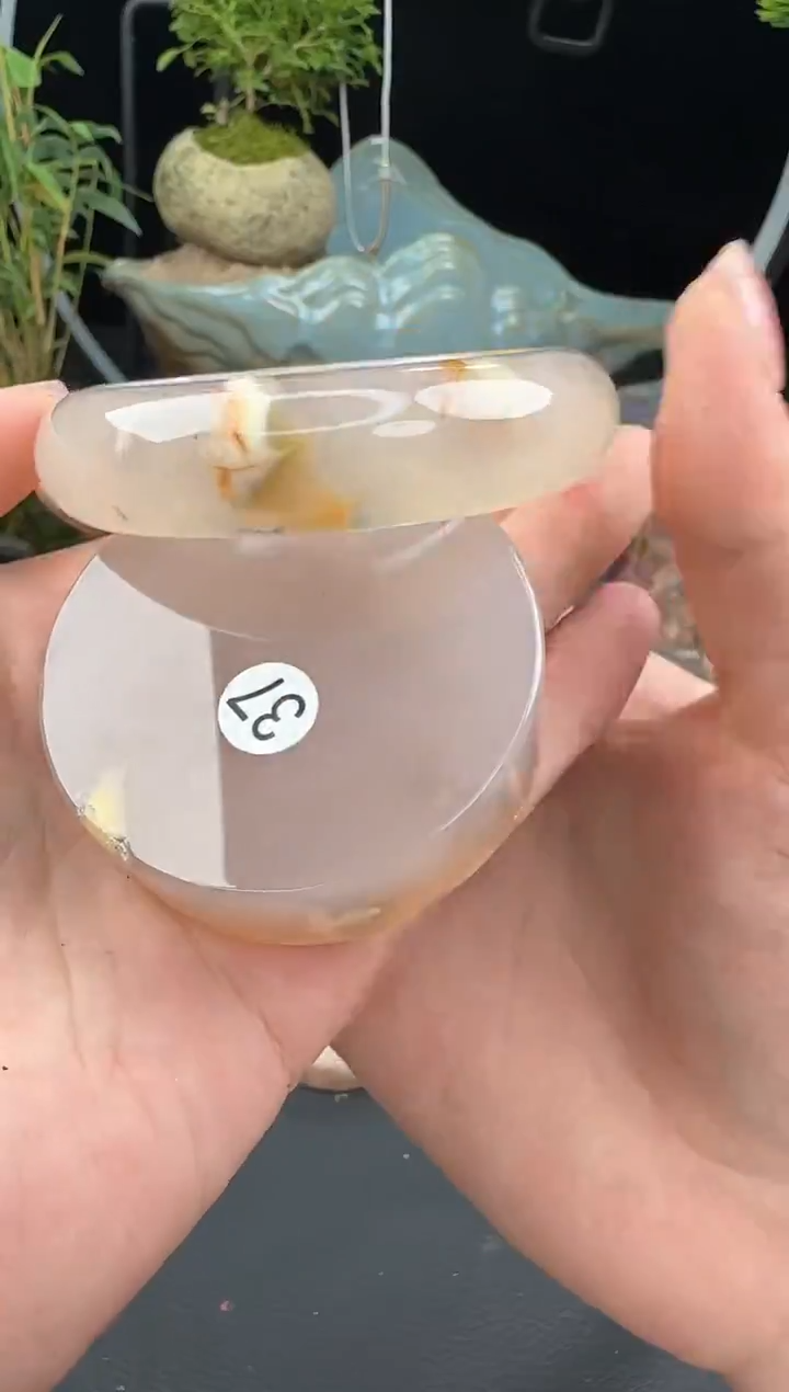 【闪购商品】玛瑙/玉髓手镯（圆镯）未镶嵌55.9