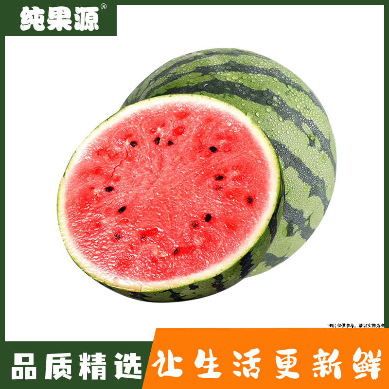 【纯果源】有籽麒麟西瓜整颗 8斤-9斤