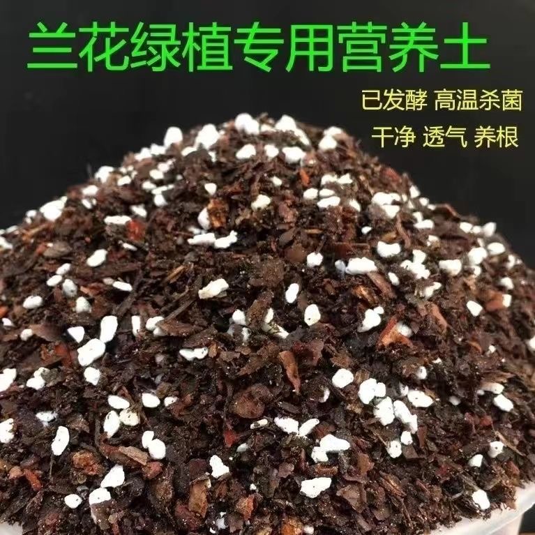 兰花兰草多肉育苗专用营养土特级兰花植料疏松透气好养花店用品