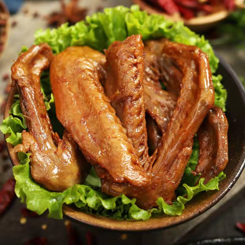 宣小鸭即食鸭翅徽派传统手工风干卤味香辣味解馋有嚼劲150g