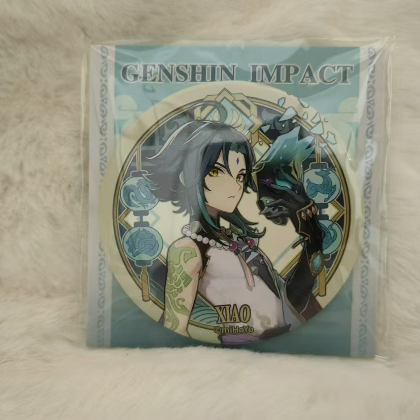 原神吧唧产品 徽章 魈 钟离谷子二次元马口铁材质