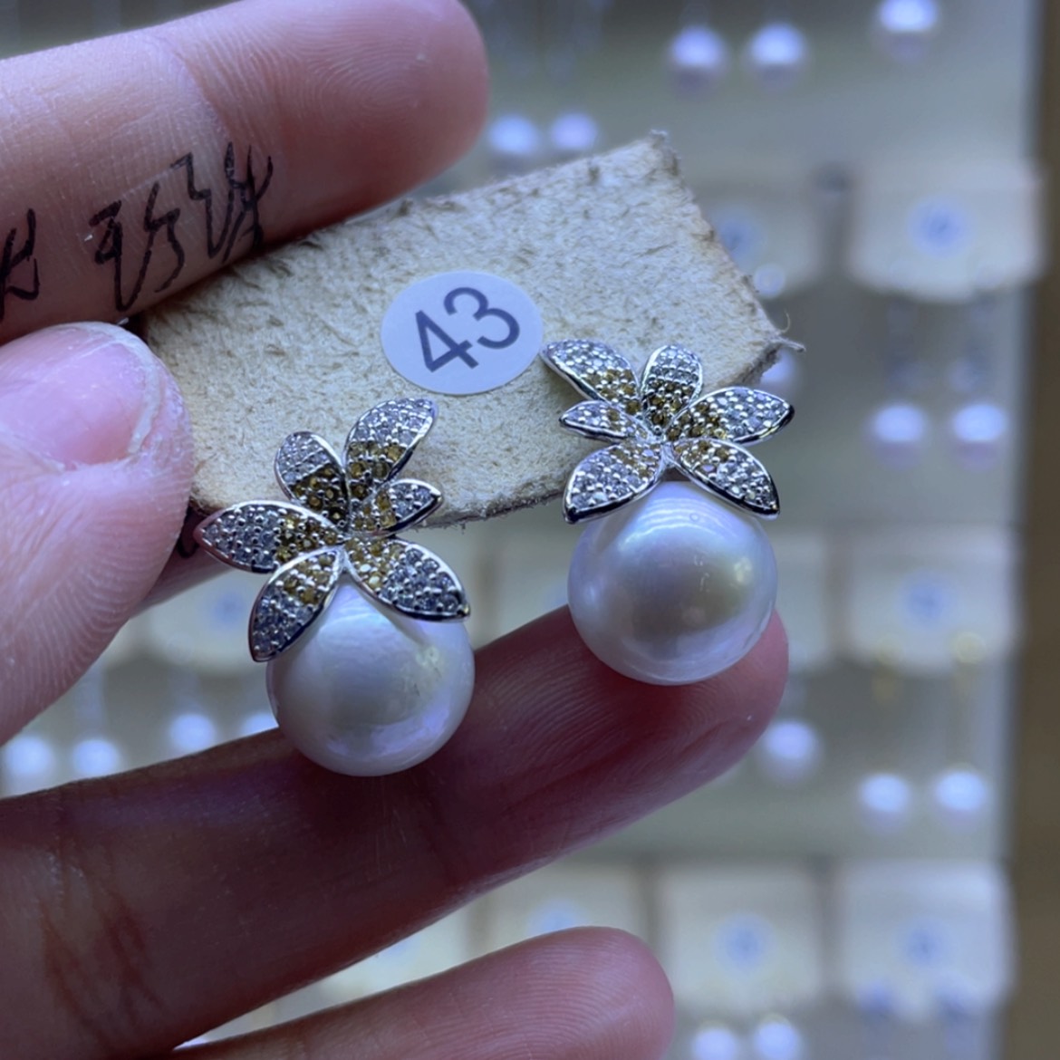 【闪购商品】淡水珍珠耳饰银S925镶嵌