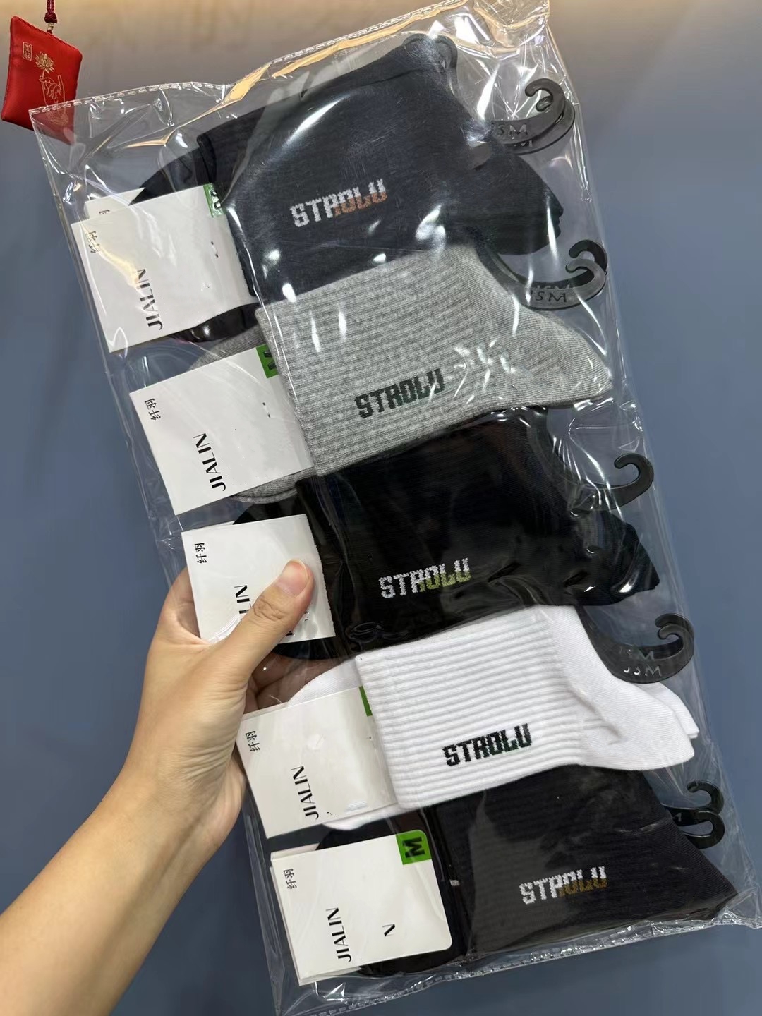 【十双装】男士纤羽运动棉袜潮流高腰学院风潮流时尚男袜精梳棉袜子