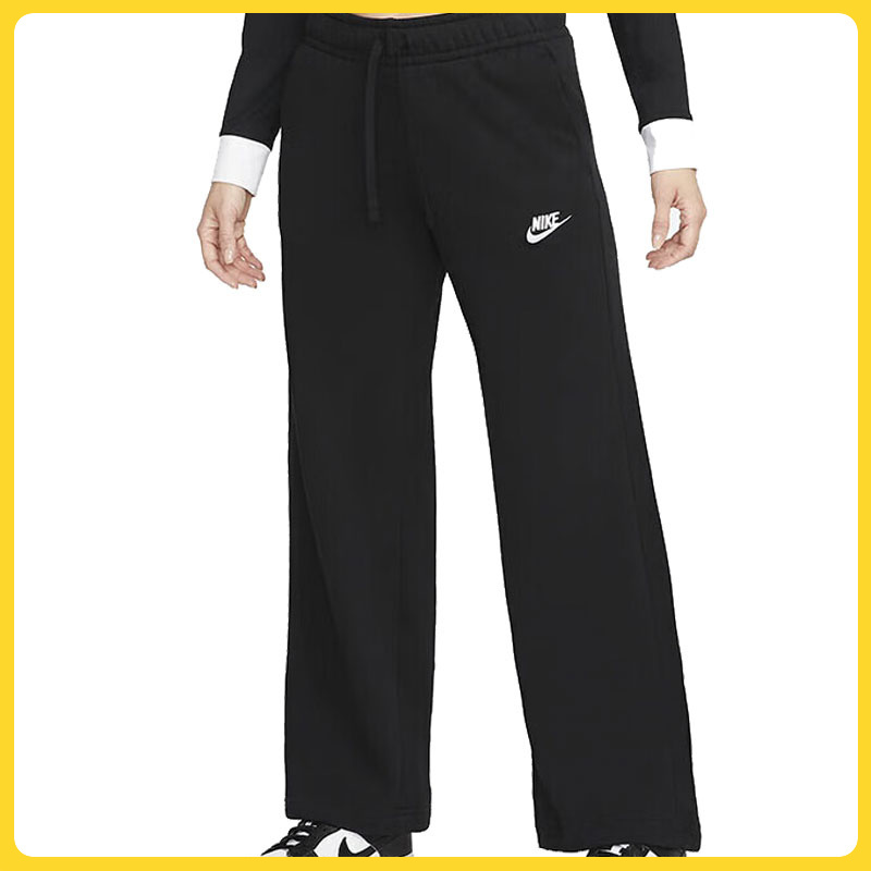 NIKE耐克女子AS W NSW CLUB FLC MR PANT WIDE针织长裤FB2728-010