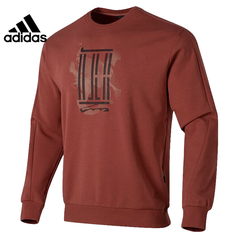 【滔搏体育】adidas阿迪达斯男子WJ LOGO SWT针织圆领套衫IS0448