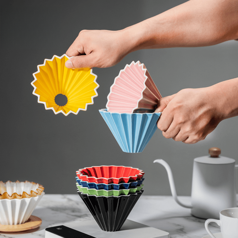 咖啡折纸加深手冲单品滴滤V60锥形过滤杯陶瓷滴漏式过滤器V01加深