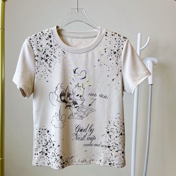 南油夏季小众设计唐老鸭时尚潮流可爱短袖