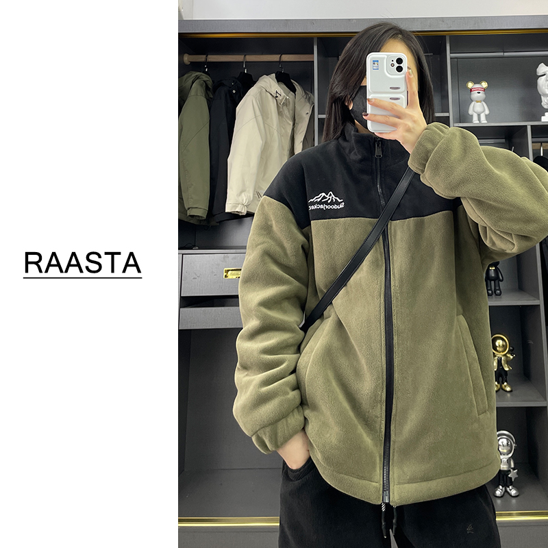 【断码清仓】加棉加厚外套男秋冬保暖潮流帅气奥粒绒棉服休闲宽松