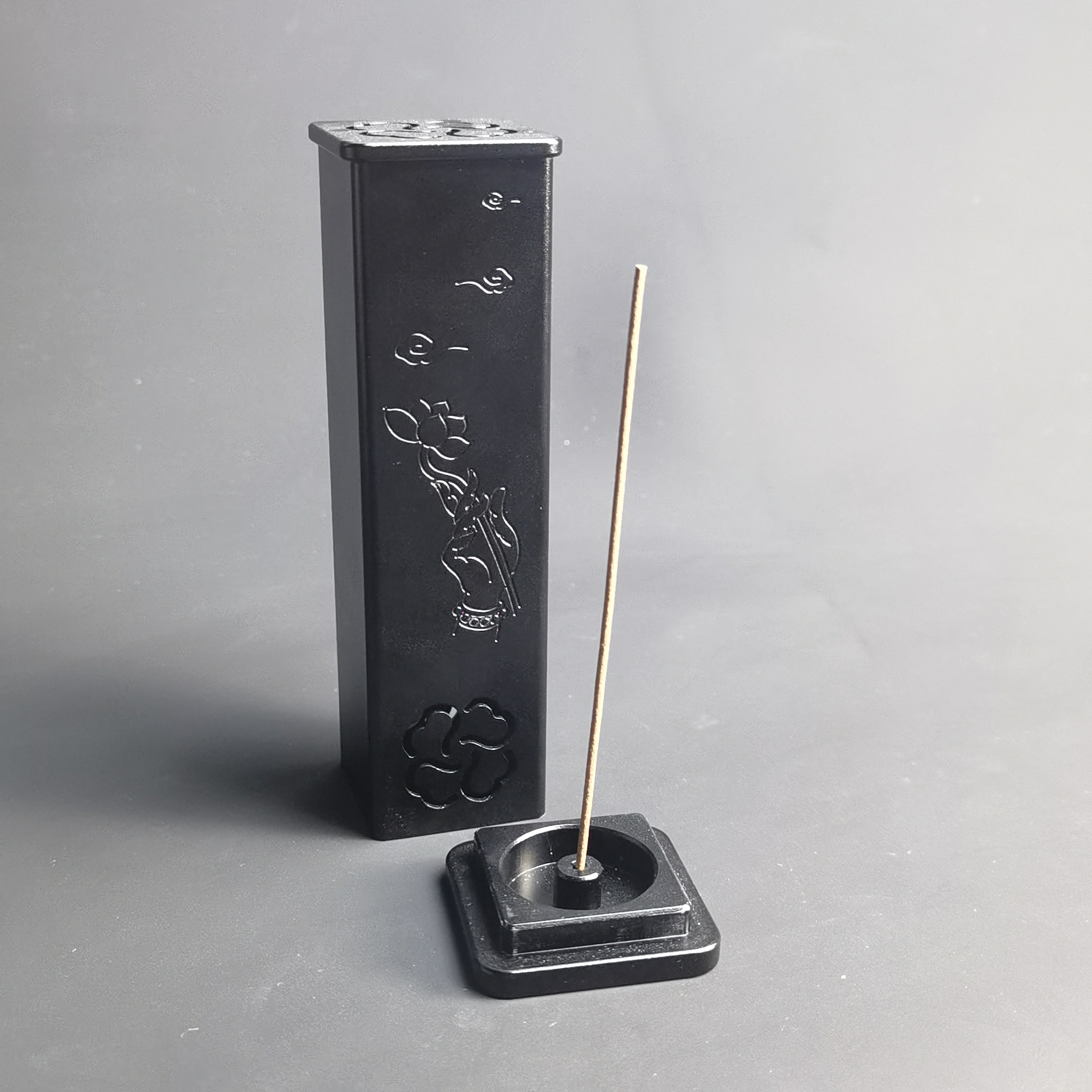 佛手香插短线香高级香插小众简约金属风佛手香插