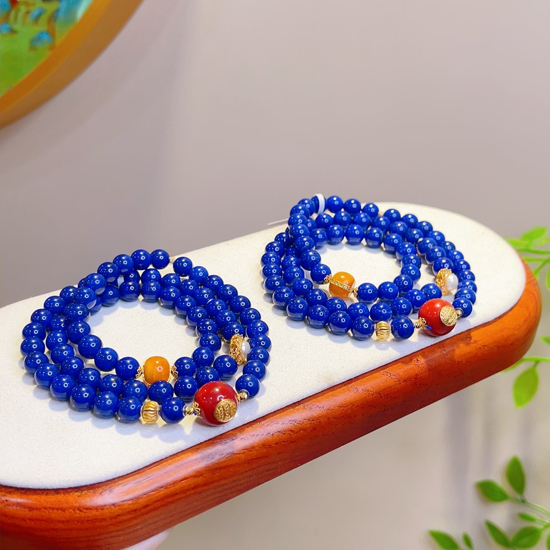 【主播推荐】18k金青金石手链@ZY41210023@多样性发一