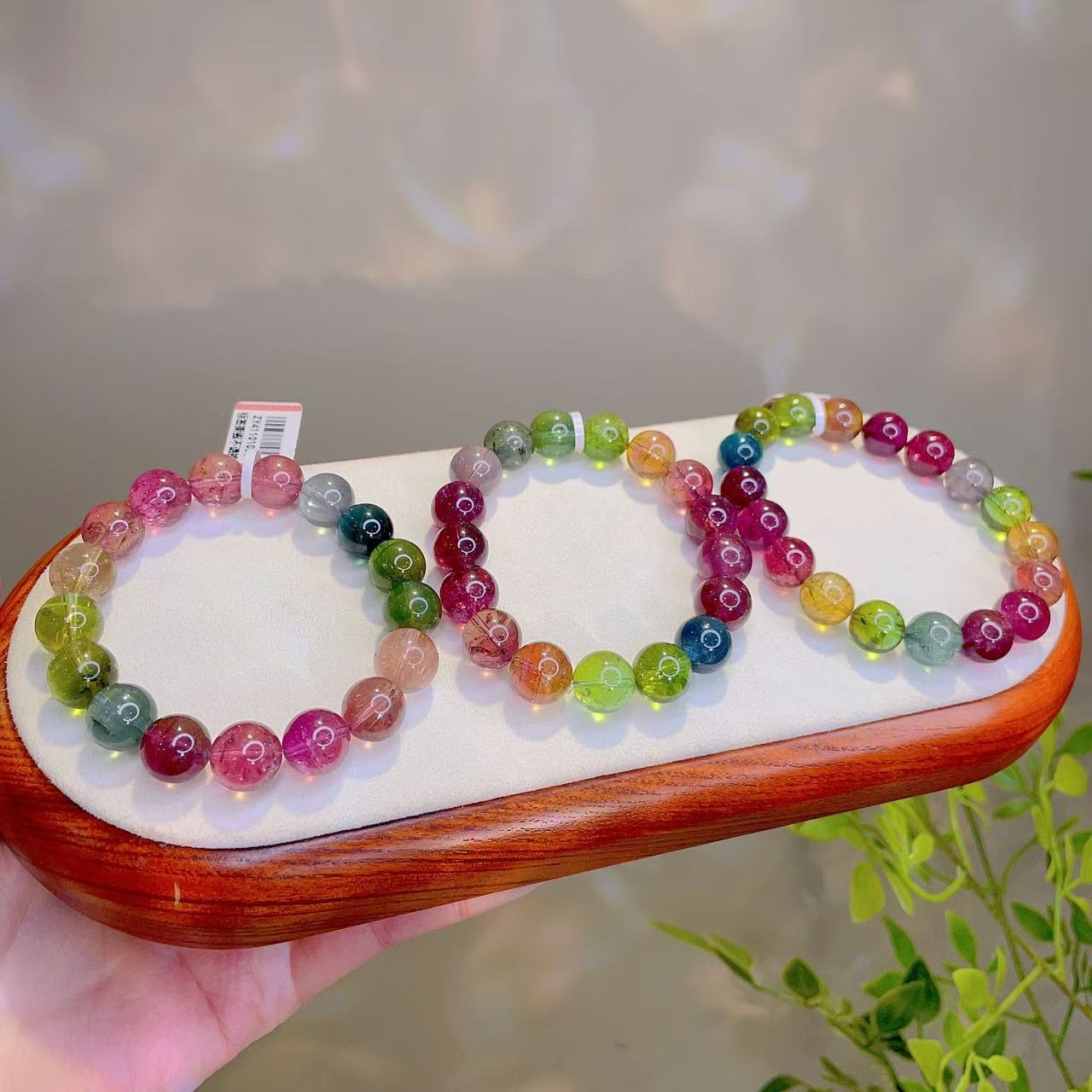 【主播推荐】碧玺11m左右圆珠手串@ZY41101025@多样性发一