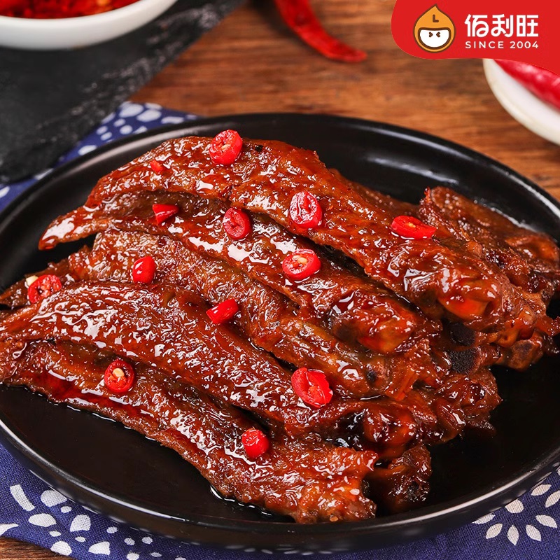 【骨头都能吮出汁】佰利旺虎皮鸭翅尖非虎皮凤爪零食大礼包卤味鸭货