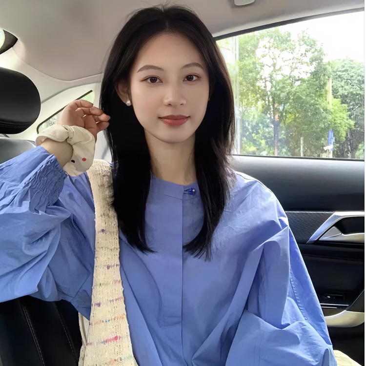 法式气质蓝色长袖衬衫女早秋2024新款设计高级衬衣小个子防晒上衣