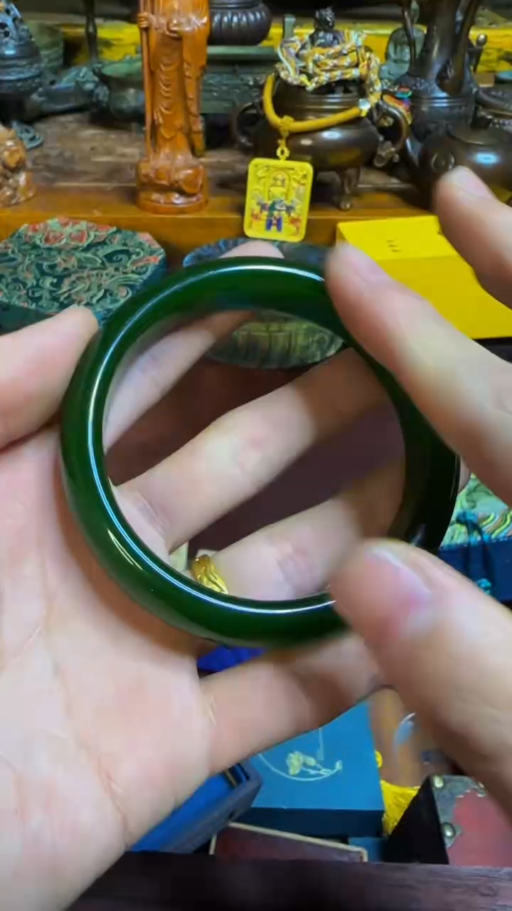 【闪购商品】和田玉（碧玉）手镯未镶嵌表弟专属精品链接86