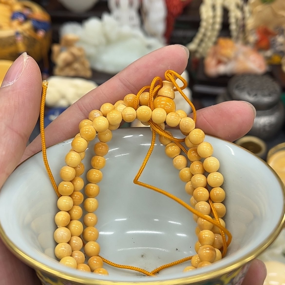 【闪购商品】青花手绘鎏金茶杯光*