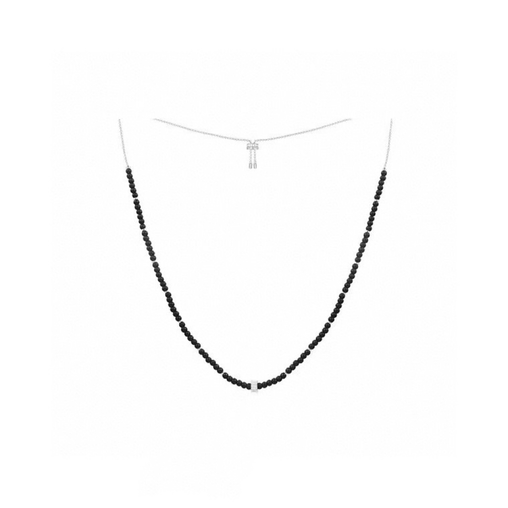 KEDING/刻町 合金项链 黑色滑环项链手链AM12257