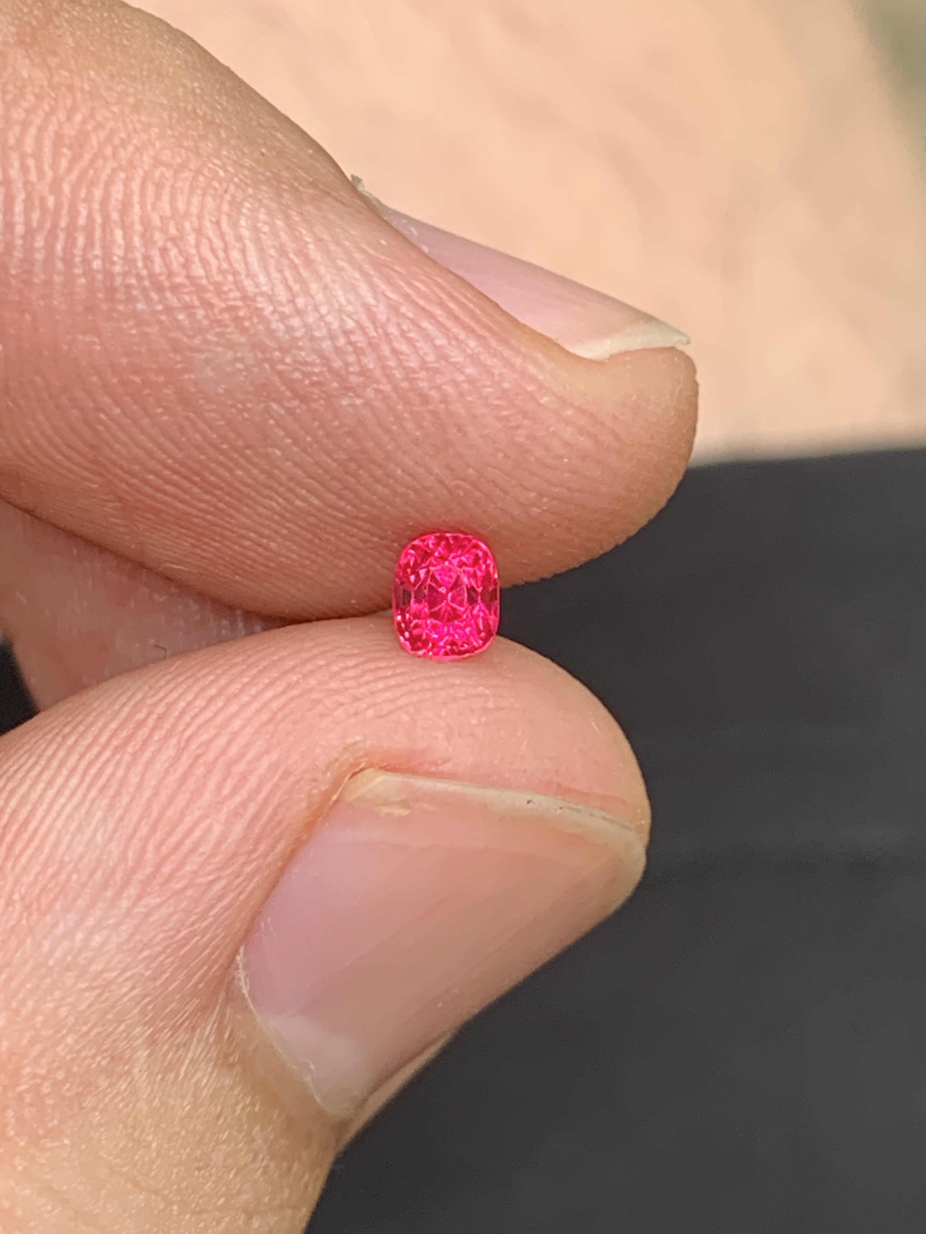 天然无烧缅甸纳米亚绝地武士尖晶石0.32ct天然粉粉红