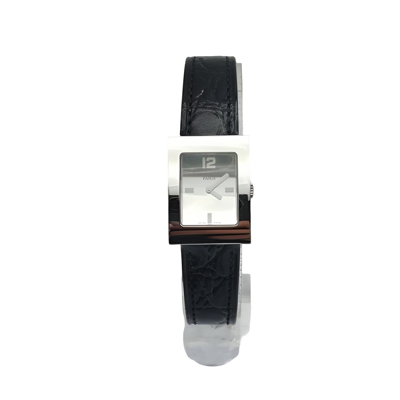 95新 DIOR/迪奥 迪奥石英银盘女士腕表/表径19*25/
