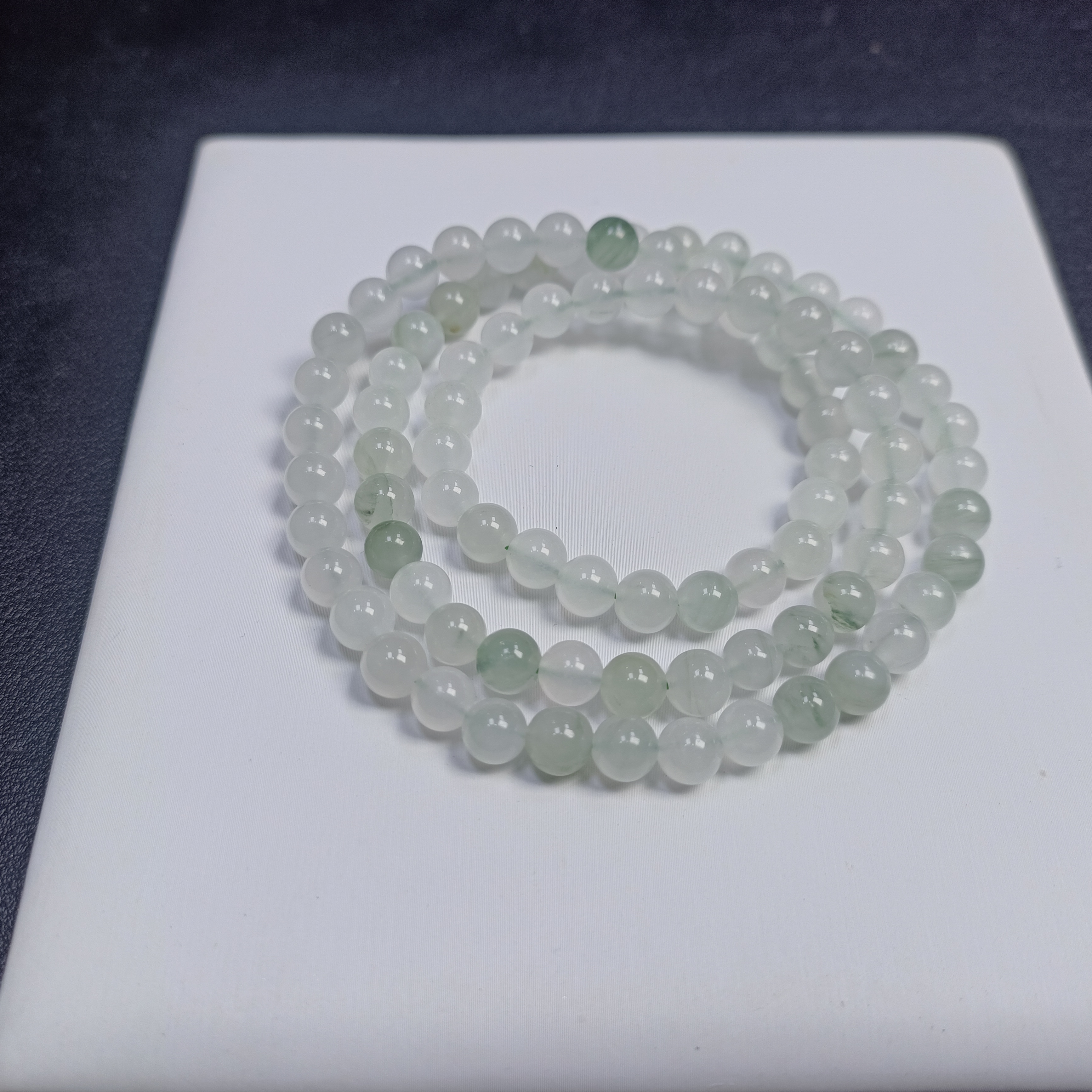 高亮头货天山翠多圈手串（多样性发一）