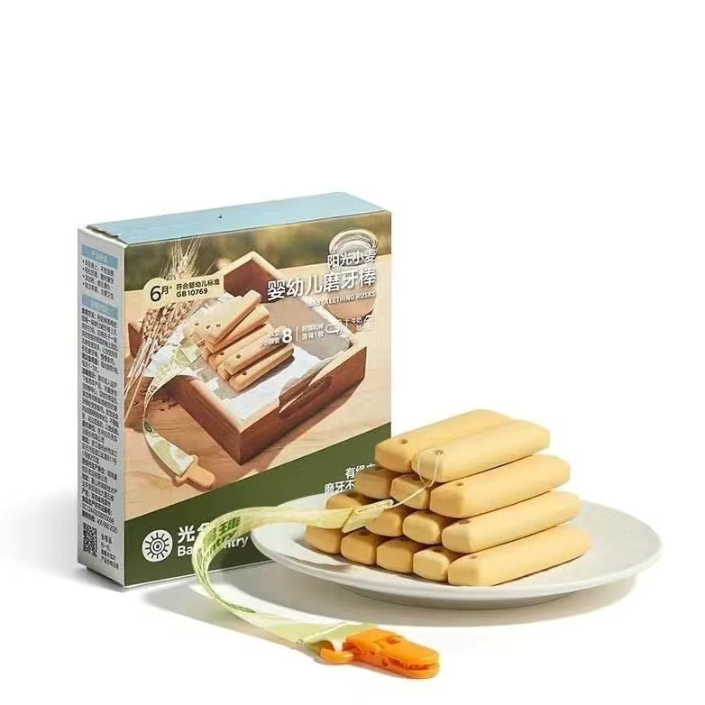 光合婴标星球宝宝辅食婴儿儿童零食磨牙饼干添加新鲜64g