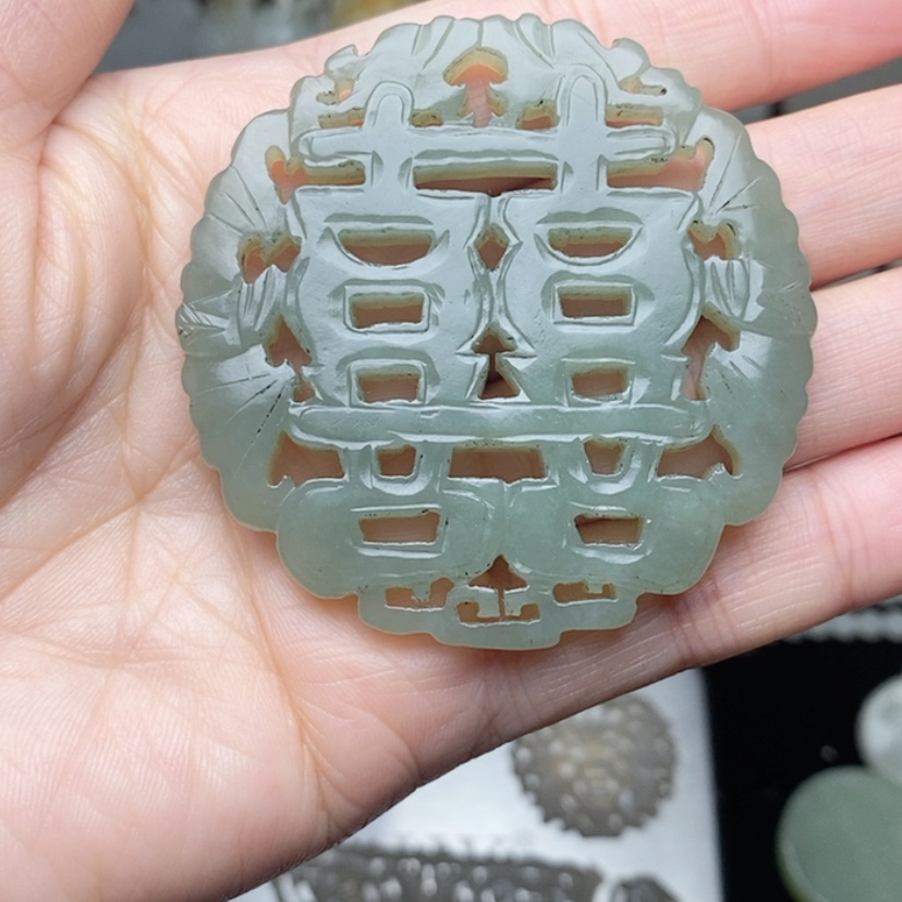 【闪购商品】和田玉（糖玉）挂件未镶嵌心*