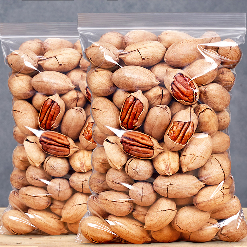 新货大颗粒碧根果250g/50g袋装奶油味长寿果坚果干果炒货批发奶香