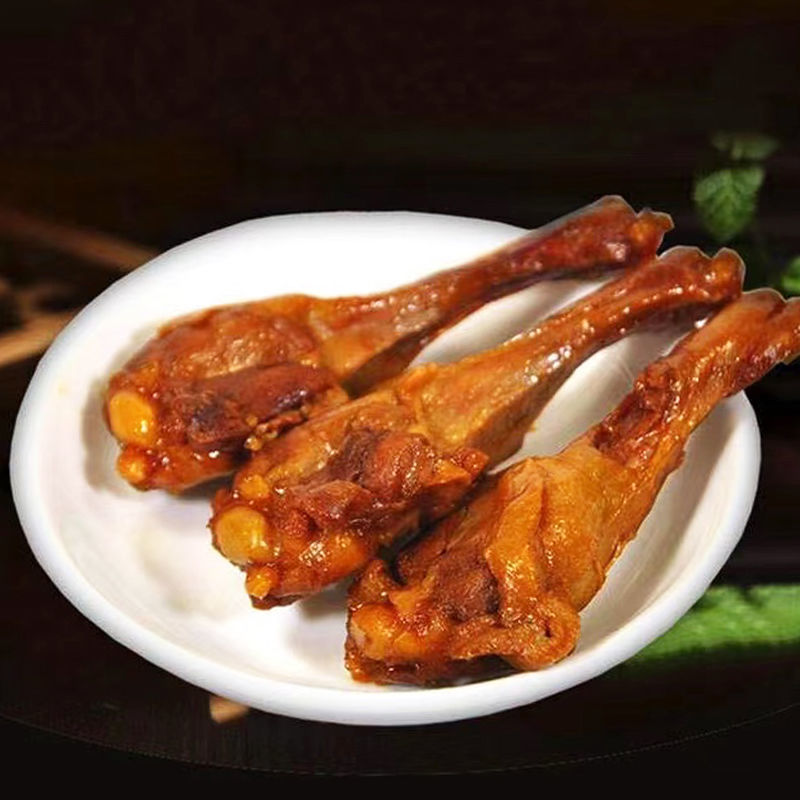 零食独立包装盐焗小腿王鸭翅根肉类熟食香辣鸭腿卤味休闲零食