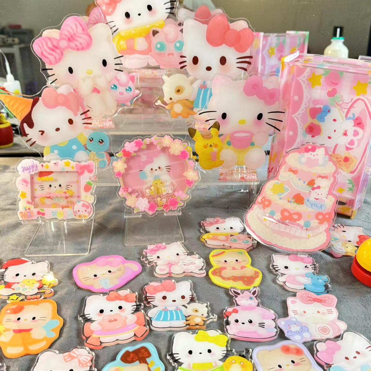 【kitty猫2.0*宝可梦】亚克力片手工diy